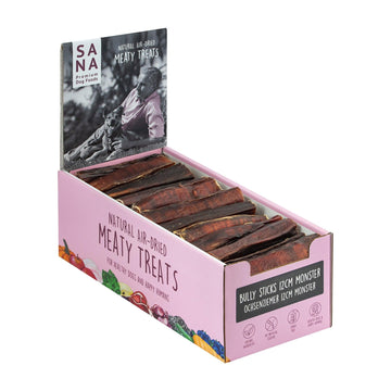 Boudin de bœuf 12 cm monster (70 pièces) dans un présentoir imprimé